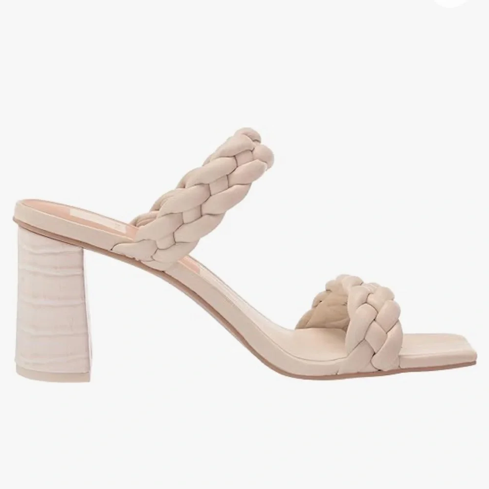 Dolce Vita Paily Heeled Sandals, Ivory Size 11 *‎ Please read NOTE*